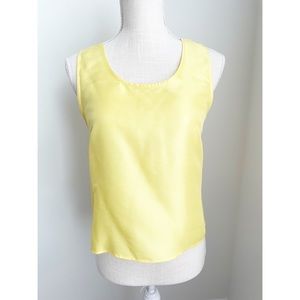 Harve Benard Collection Yellow Silk Top Size 4